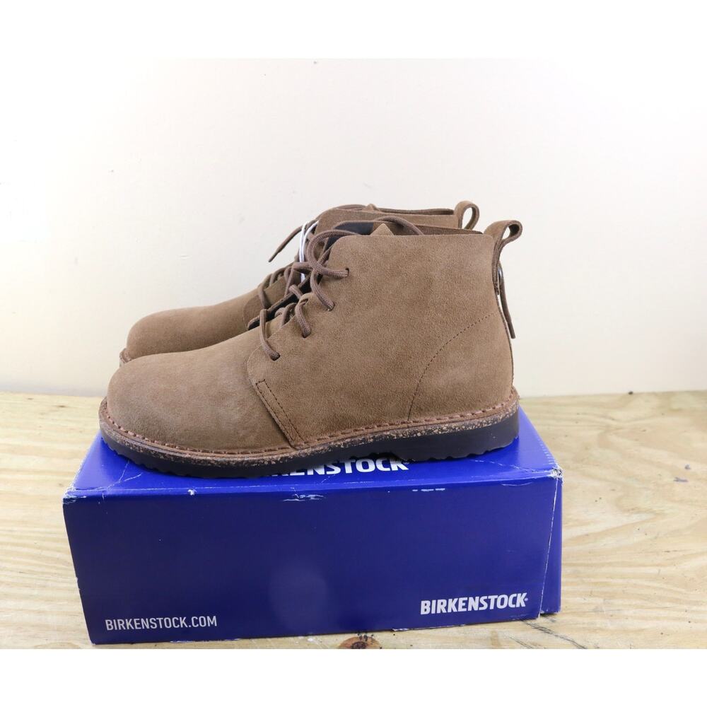 New Birkenstock Boots Mens 41 Brown Leather Suede Uppsala Mid Womens 10 Shoes - Picture 2 of 7